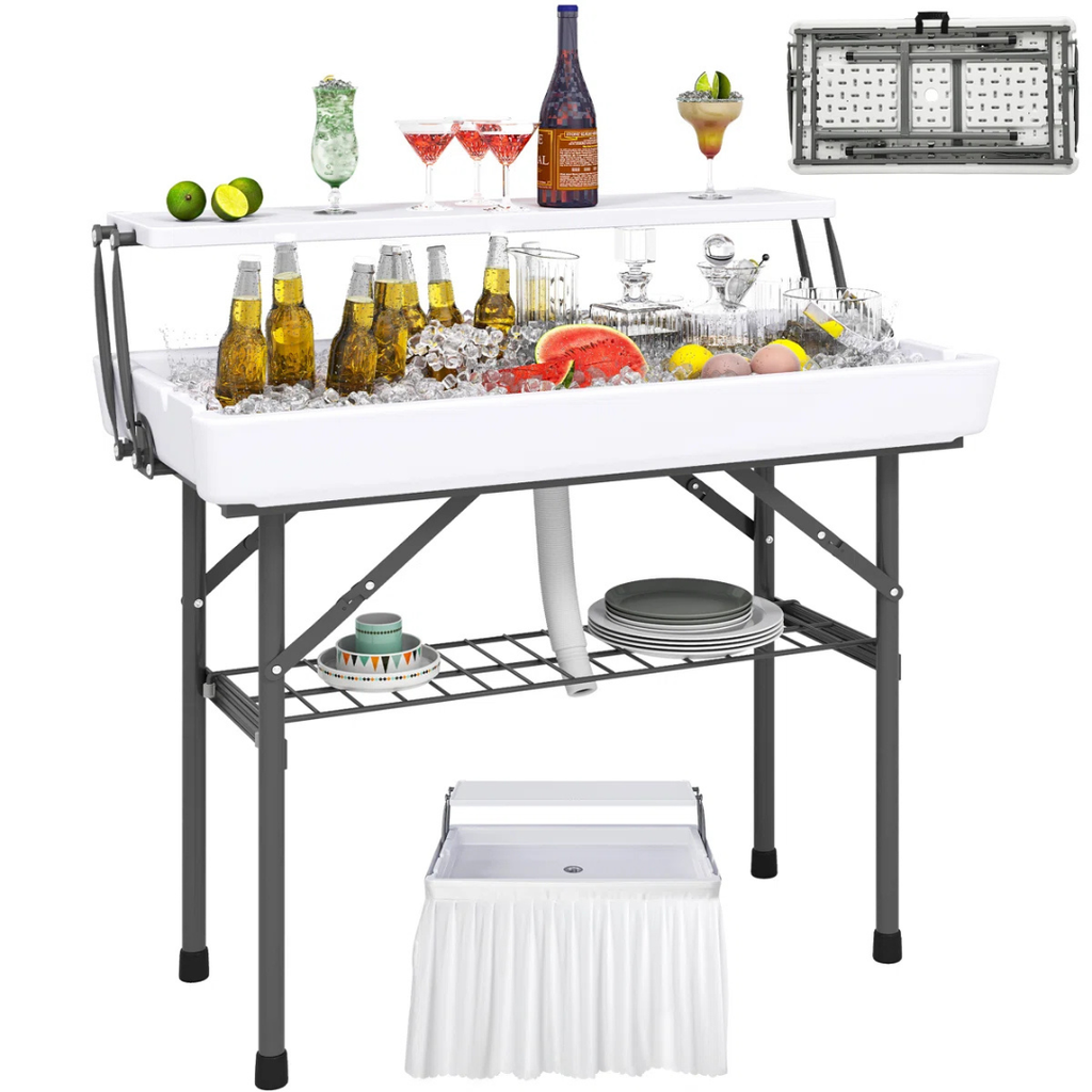 Caloré™ | Mesa refrigerante exterior – diseño plegable con desagüe