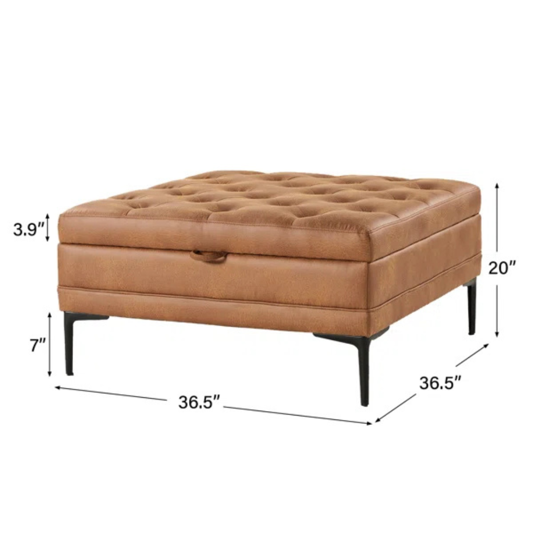 Sofela™ | Otomana con Almacenamiento – Asiento Tapizado Suave