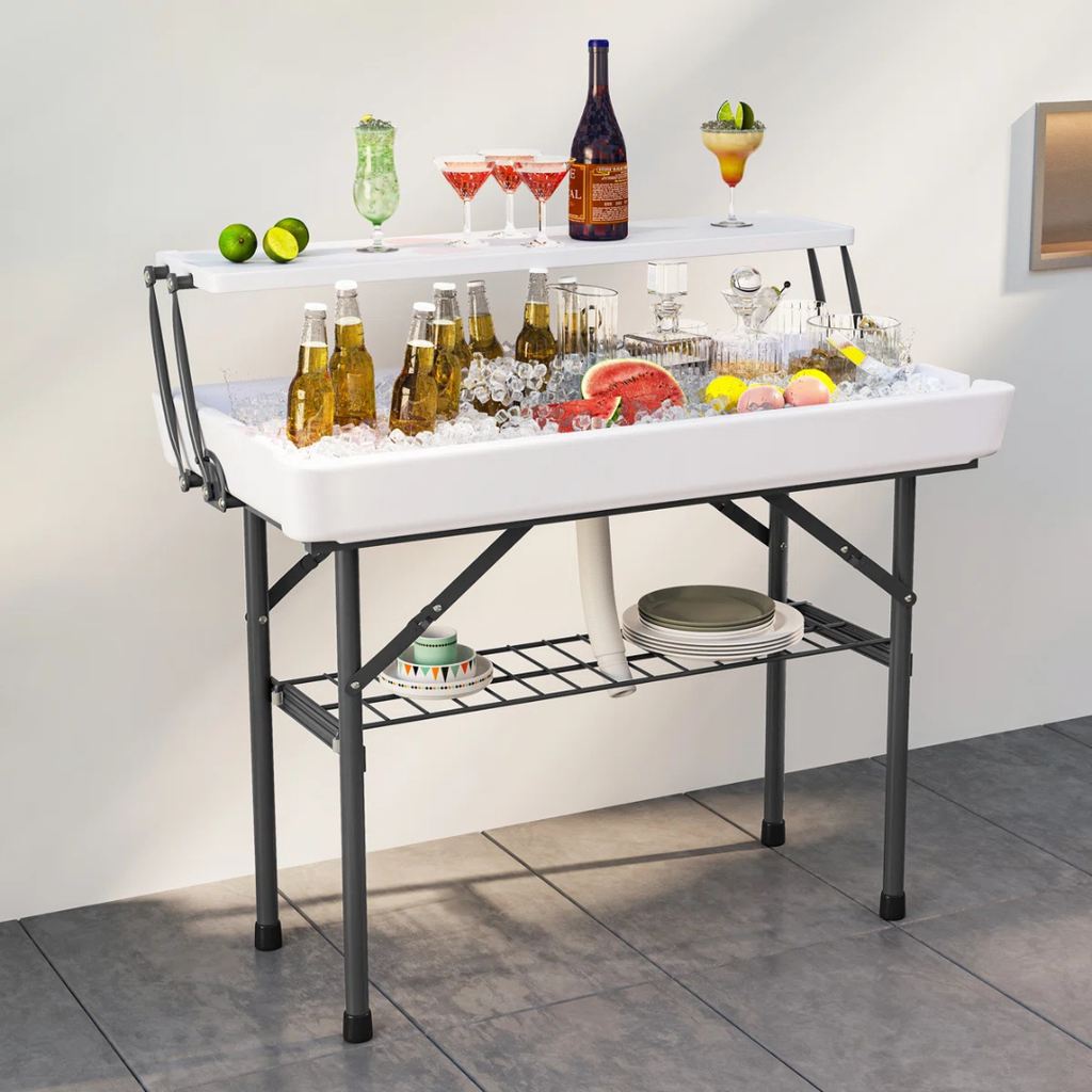 Caloré™ | Mesa refrigerante exterior – diseño plegable con desagüe