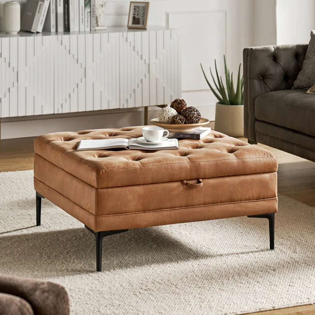 Sofela™ | Otomana con Almacenamiento – Asiento Tapizado Suave