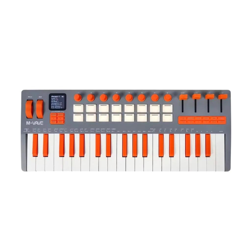 ™Orora | פסנתר MIDI עילית SMK-37 עם קלידים משוקללים