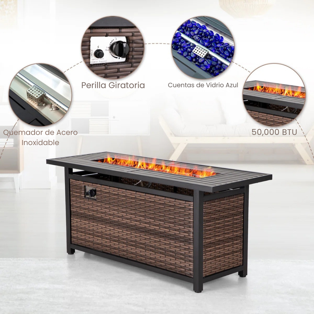 Ardora™ | Mesa de Fuego Ratán