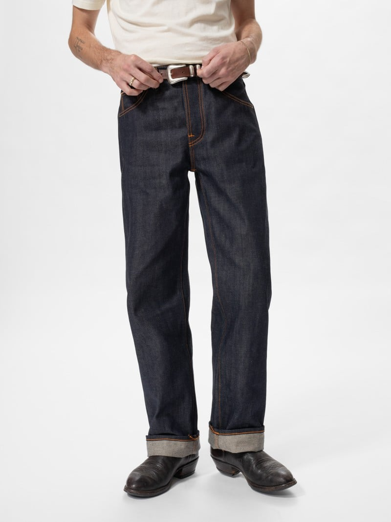 ג'ינס ארוך לגברים / נשים Tuff Tony Dry Selvage – Wide Leg