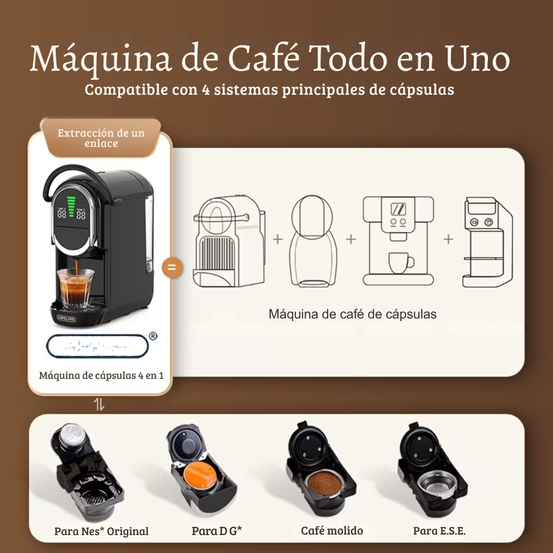 Crema™ | Cafetera de cápsulas 4 en 1