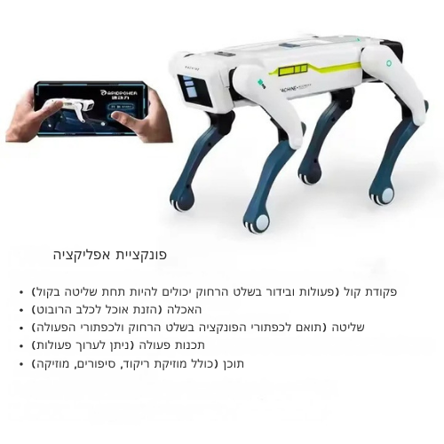 ™Vox | צעצוע רובוט כלב – שלט רחוק למובייל לילדים, ספורט ובידור