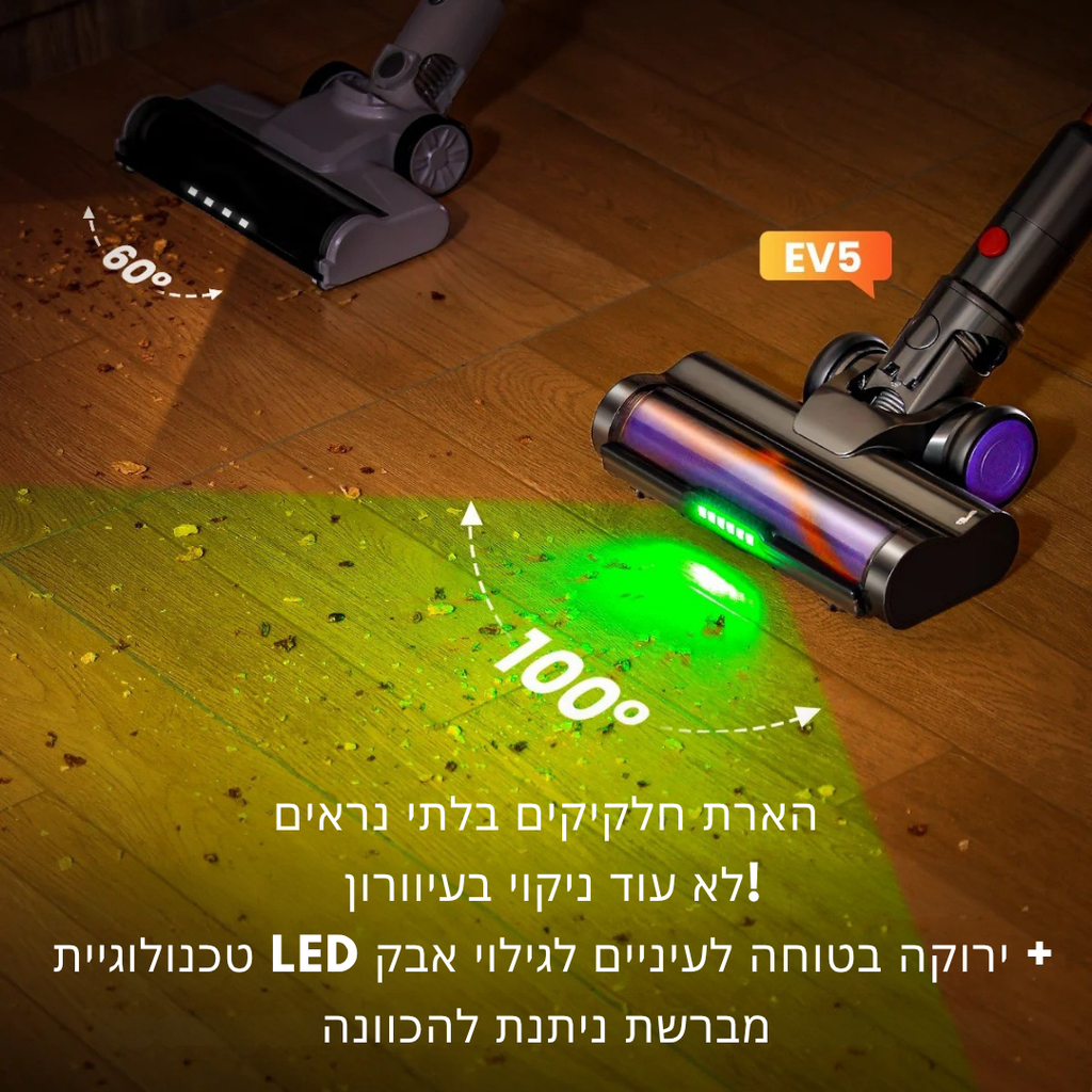 ™Navi | שואב ידני חכם – 4 מצבי עבודה לניקוי יעיל