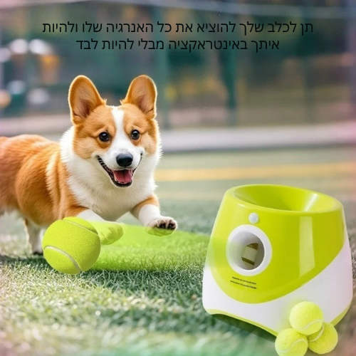 ™Ballista | צעצוע אינטראקטיבי לכלב – משגר כדורי טניס אוטומטי