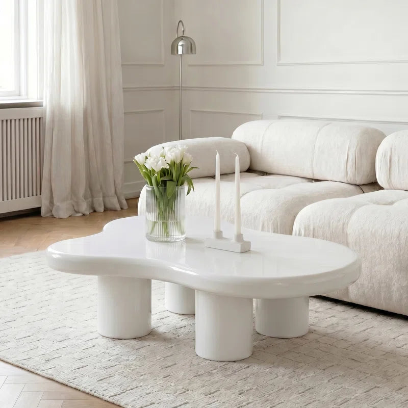 Claravia™ | Mesa de Centro Nube – Diseño Moderno con Bordes Suaves