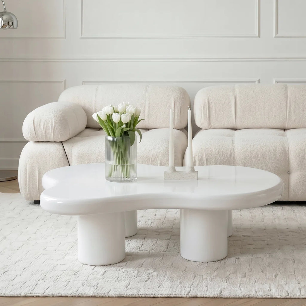 Claravia™ | Mesa de Centro Nube – Diseño Moderno con Bordes Suaves