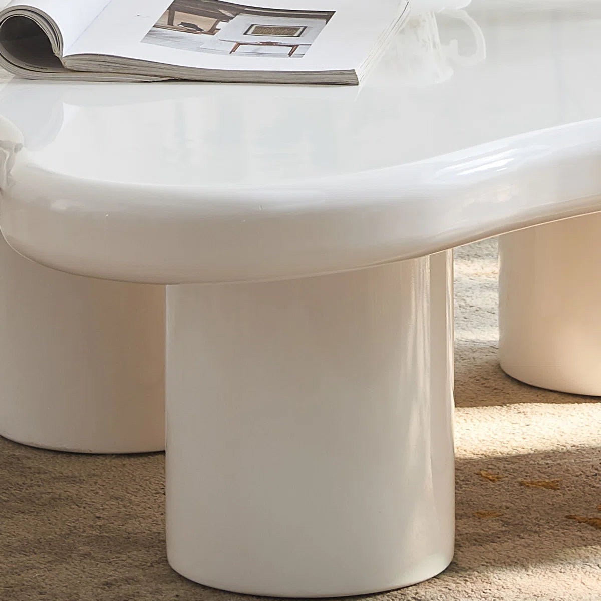 Claravia™ | Mesa de Centro Nube – Diseño Moderno con Bordes Suaves