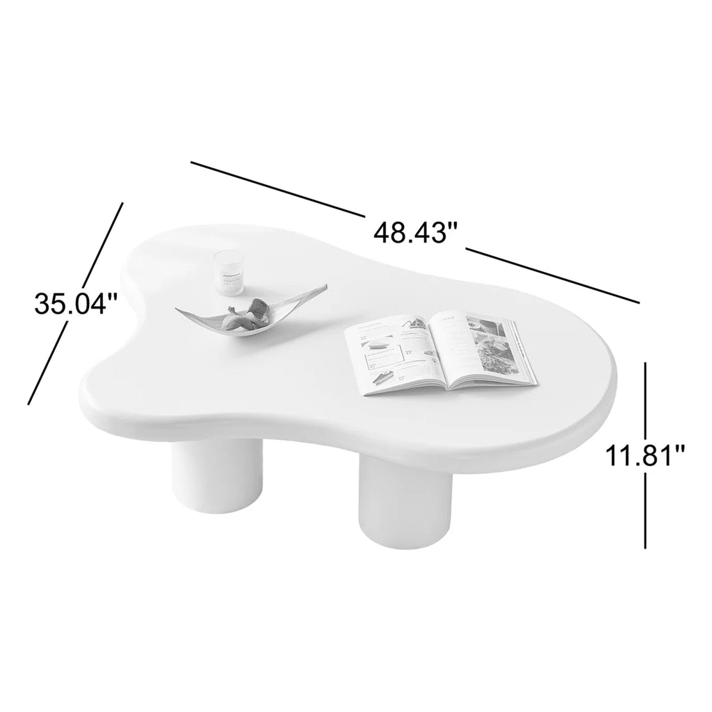 Claravia™ | Mesa de Centro Nube – Diseño Moderno con Bordes Suaves