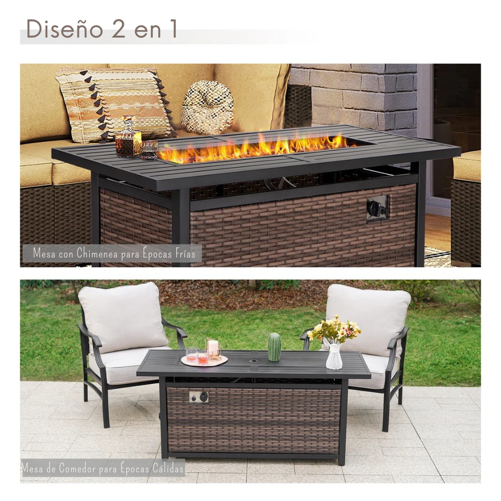 Ardora™ | Mesa de Fuego Ratán