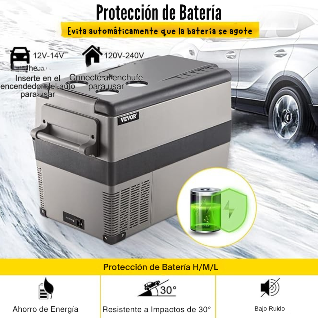 Frío™ | Refrigerador y Congelador Portátil para Auto – Caja Térmica de Viaje