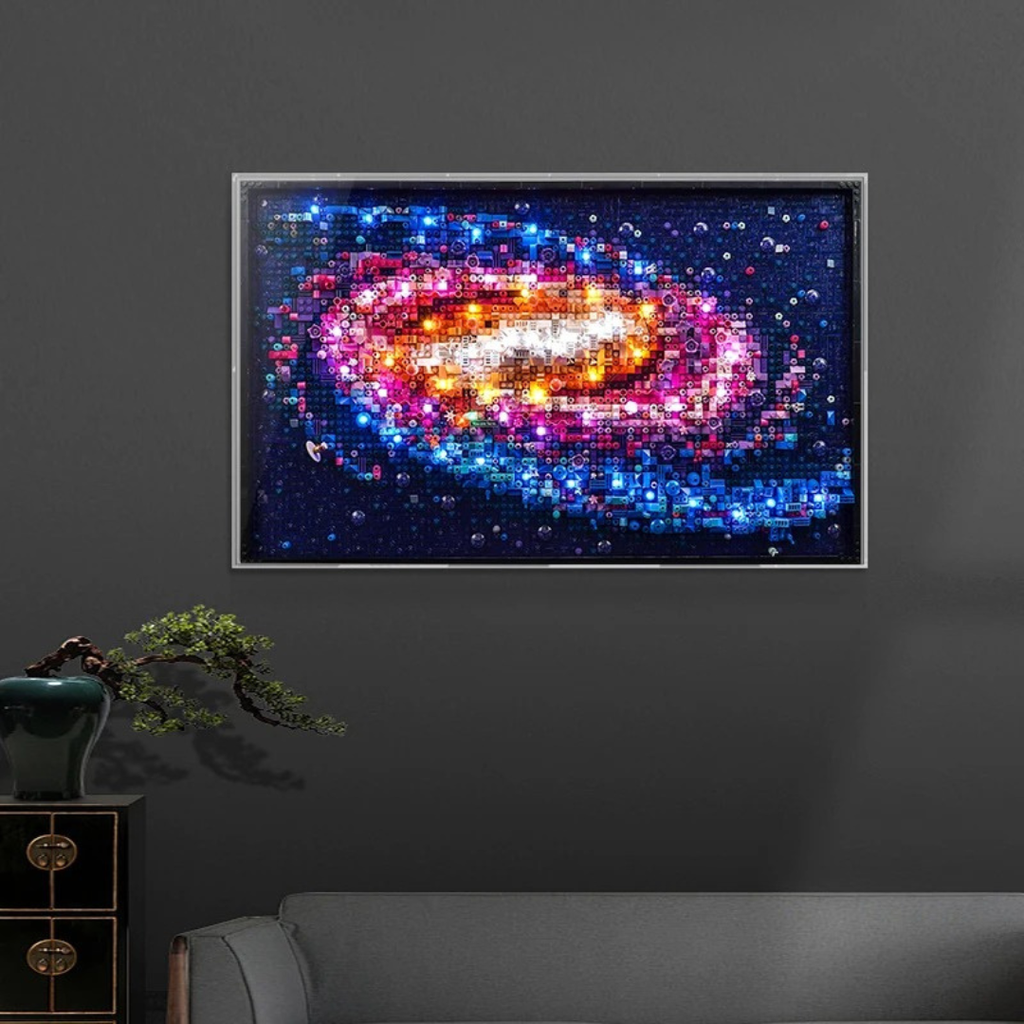 ™Galaxa | מסגרת תמונה אמנות פיקסל – עיצוב , ארון תקרה