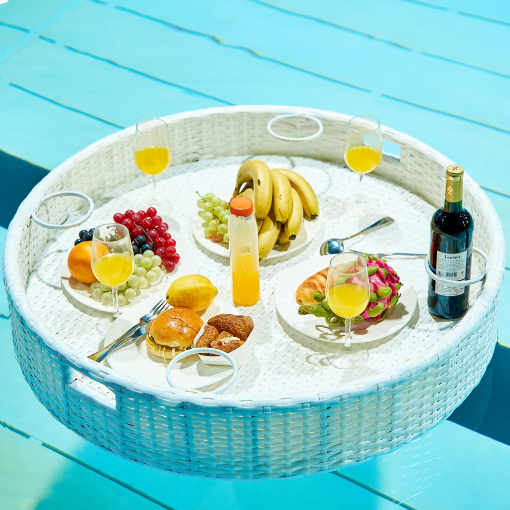Cestia™ | Bandeja Flotante Grande para Piscina – Porta Bebidas y Comida
