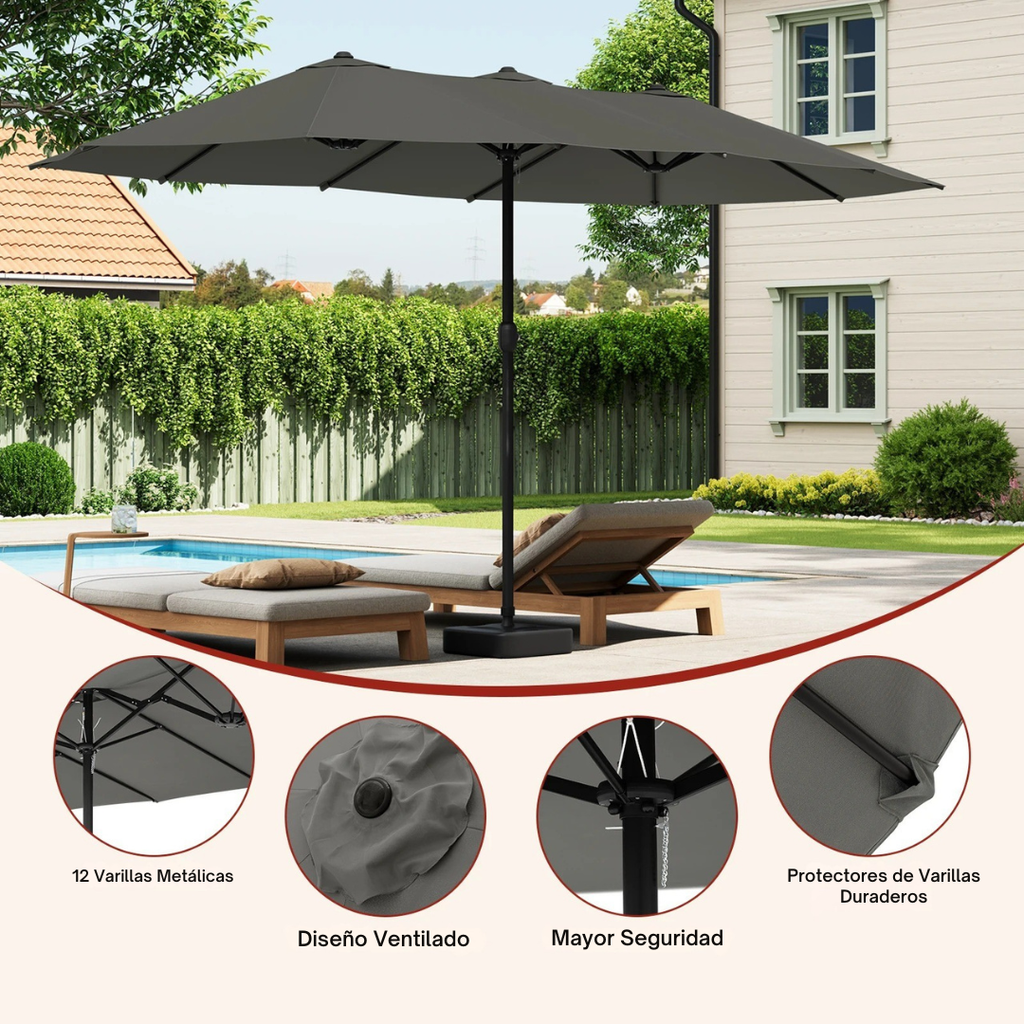 Solbrisa™ | Sombrilla de Jardín – Protección Solar UPF 50+