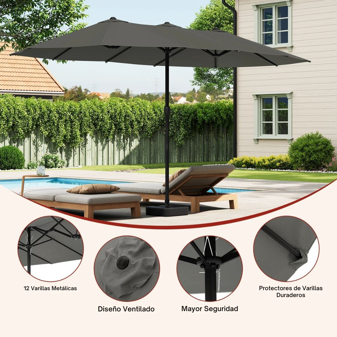 Solbrisa™ | Sombrilla de Jardín – Protección Solar UPF 50+