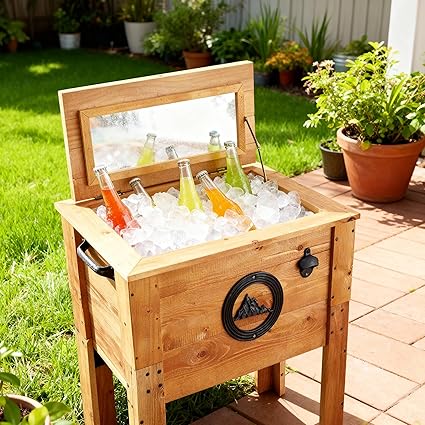 Lumio™ | Carrito refrigerador exterior – mesa de servicio móvil