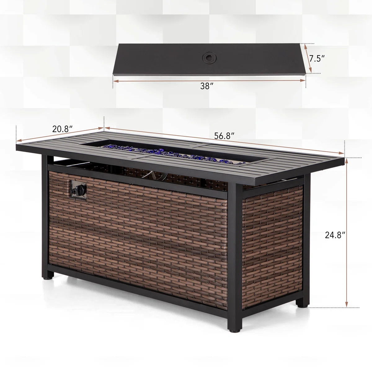 Ardora™ | Mesa de Fuego Ratán