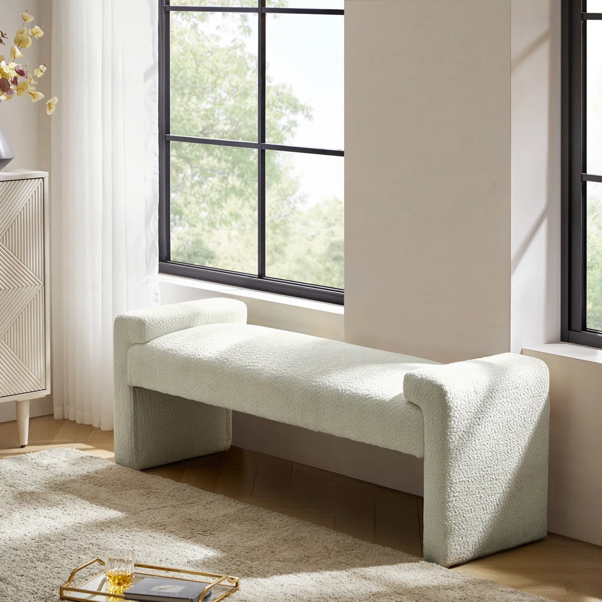 Elvoro™ | Banco decorativo moderno tapizado
