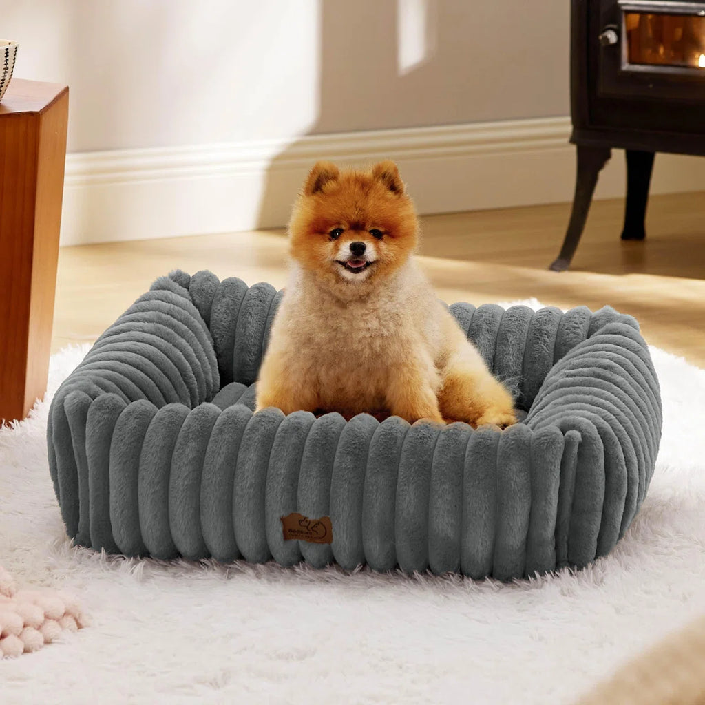 Coco™ | Cama suave lavable para mascotas con funda removible con cremallera