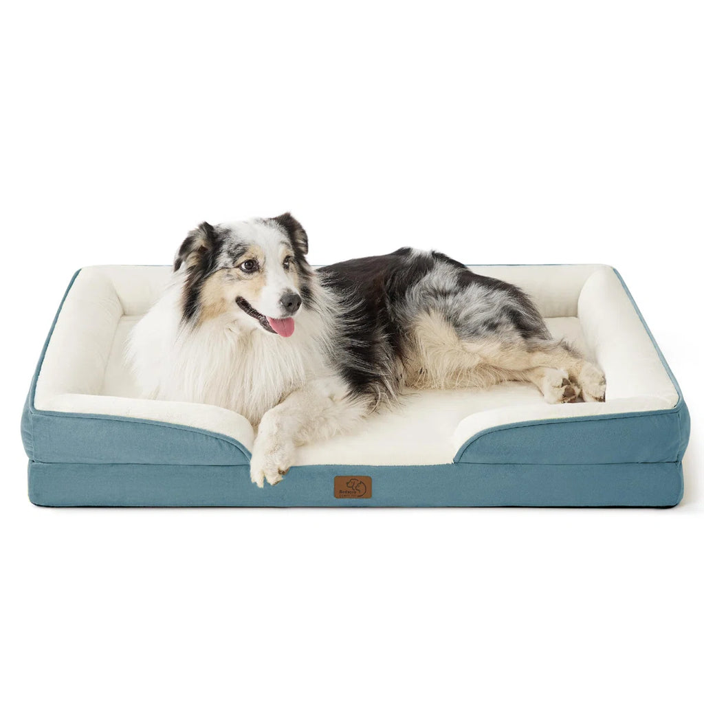 Bonito™ | Cama ortopédica impermeable para perros con funda removible lavable