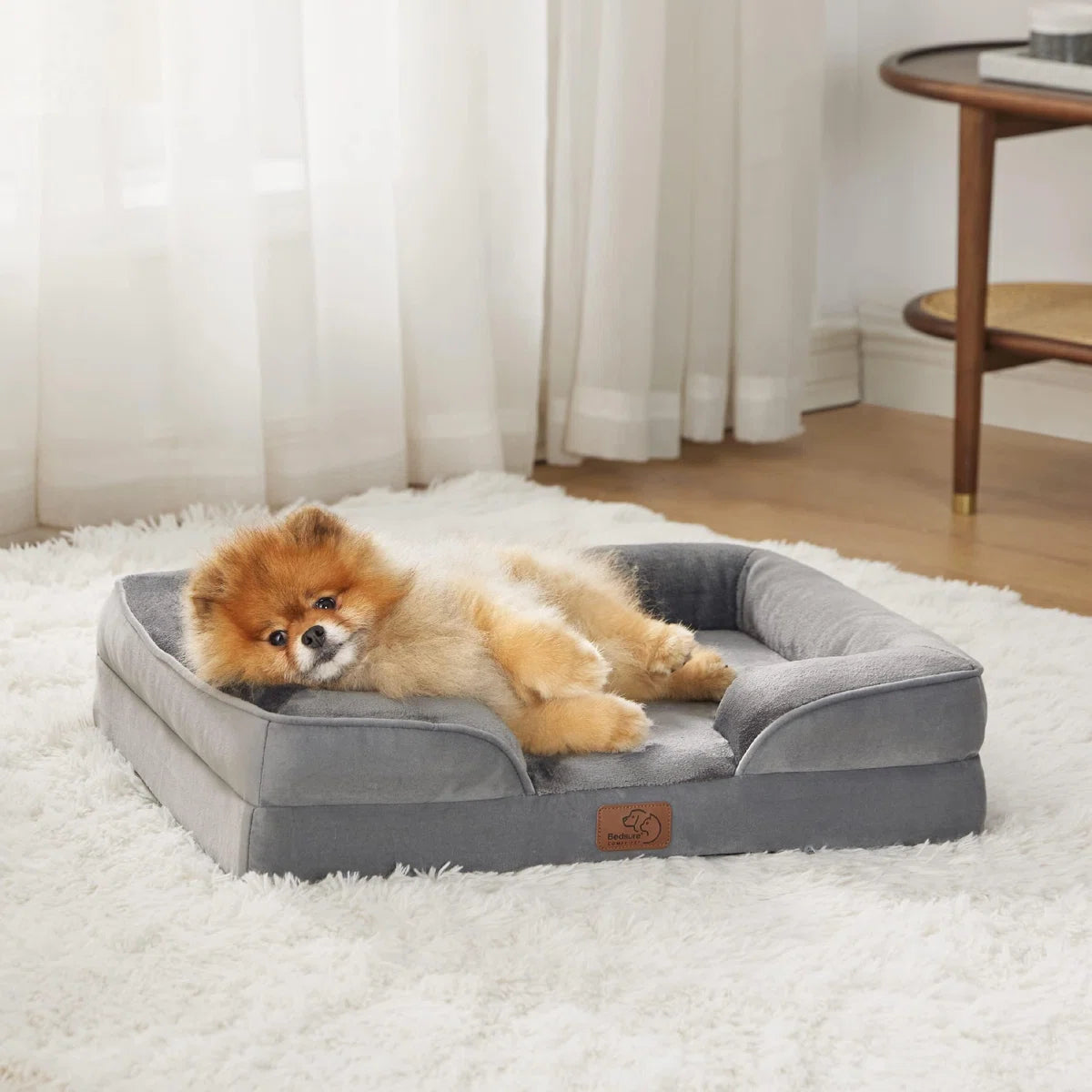 Bonito™ | Cama ortopédica impermeable para perros con funda removible lavable