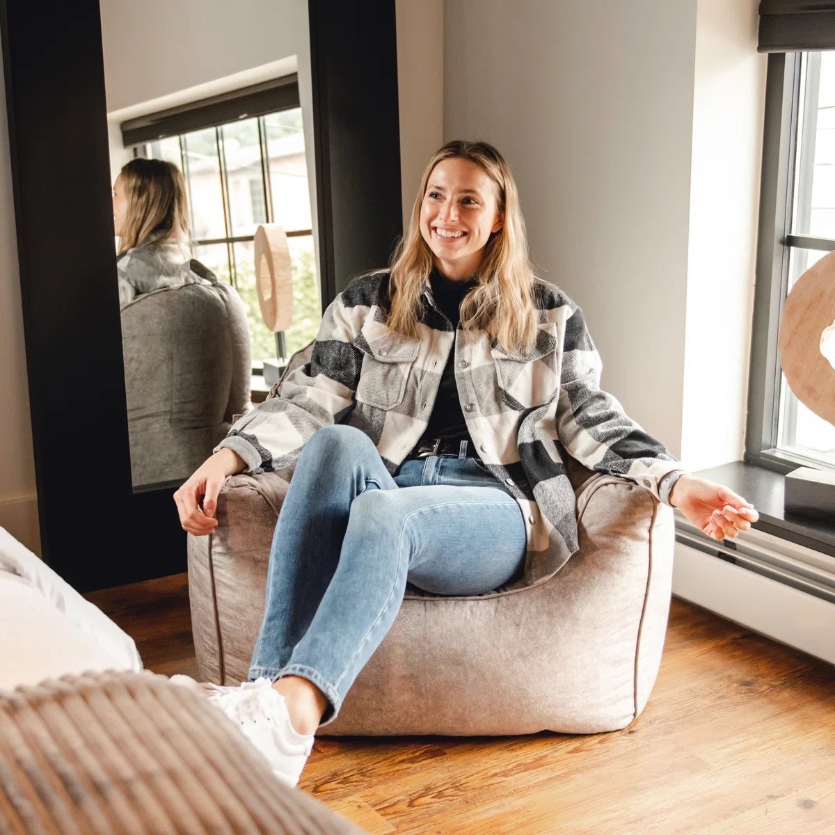 Neshima™ | Sillón puff cómodo estilo abrazo