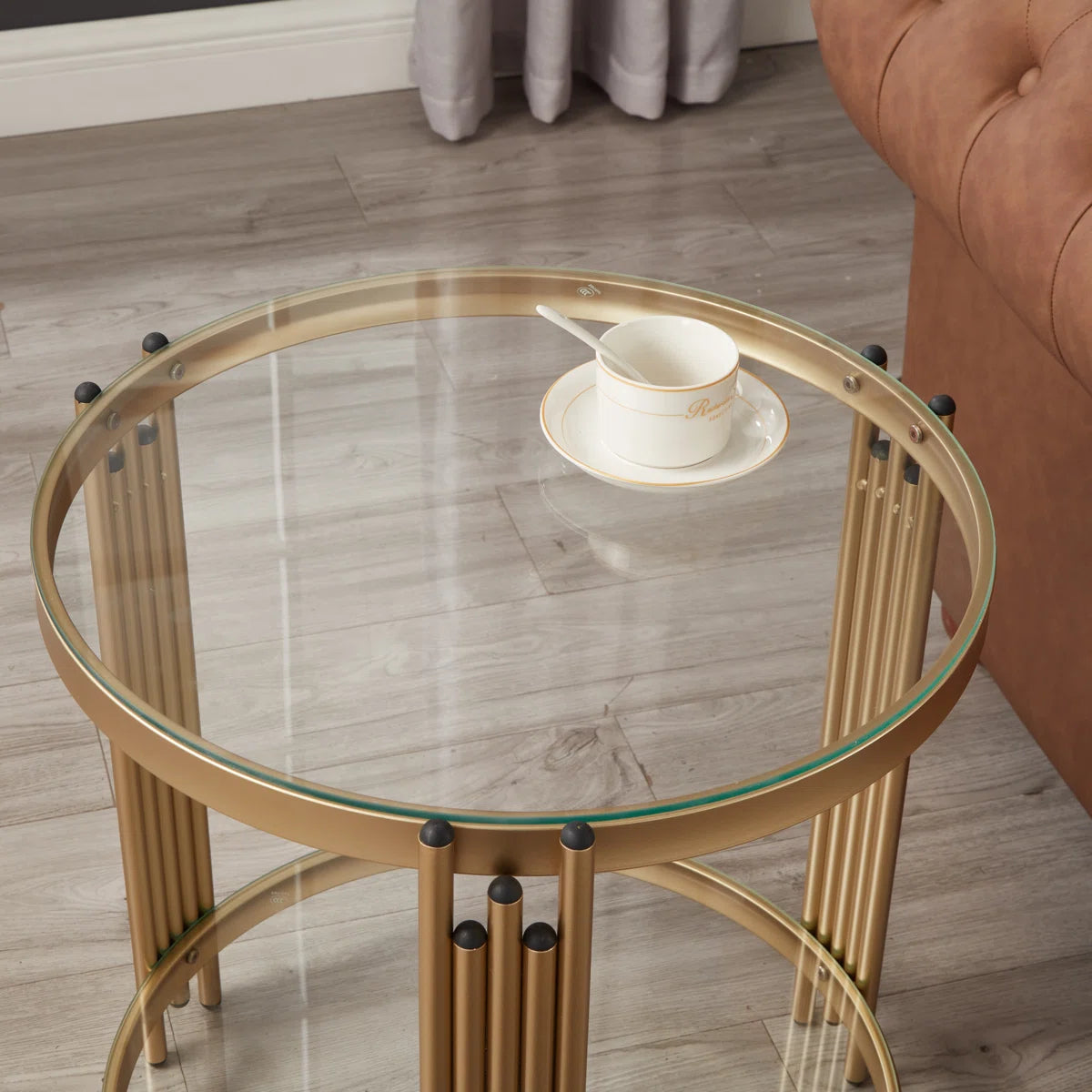 Fuego™ | Mesa auxiliar moderna de vidrio