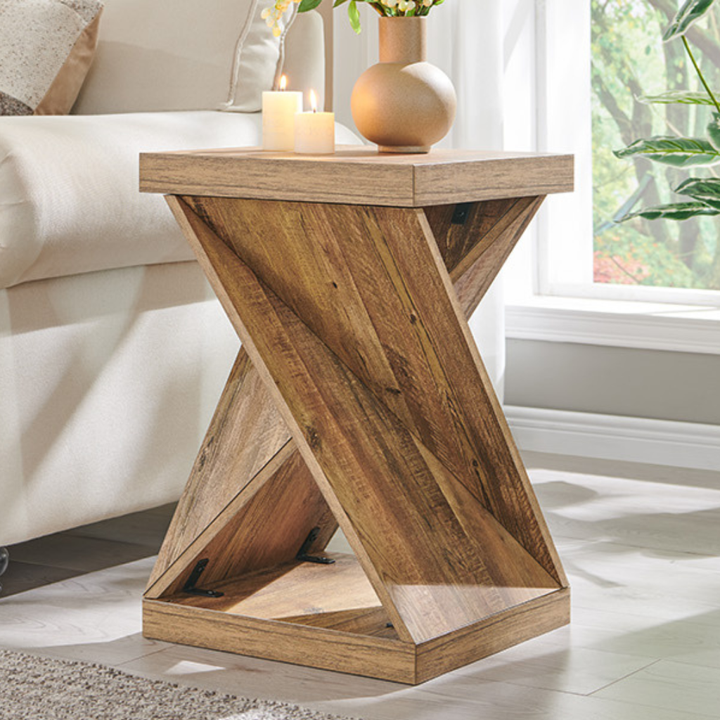 Calida™ | Mesa auxiliar escultórica con diseño retorcido