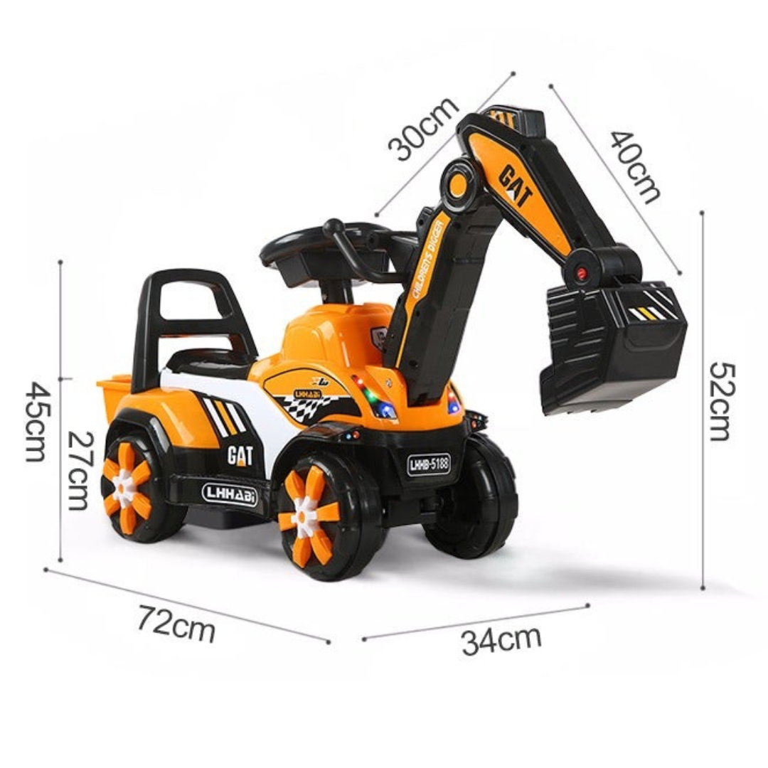 Cantar™ | Juguete interactivo de excavadora para niños para montar