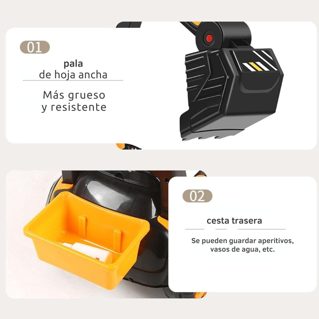 Cantar™ | Juguete interactivo de excavadora para niños para montar