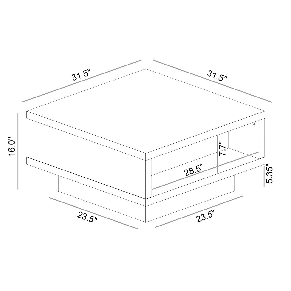 Oro™ | Mueble centro diseño pedestal