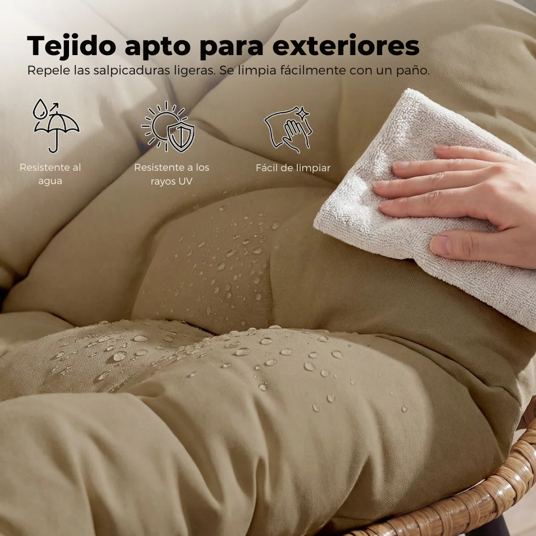 Cielo™ | Silla colgante de ratán de lujo para 2 personas