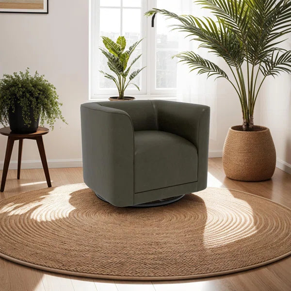 Gira™ | Sillón Barril Moderno Tapizado – Comodidad con Giro 360°