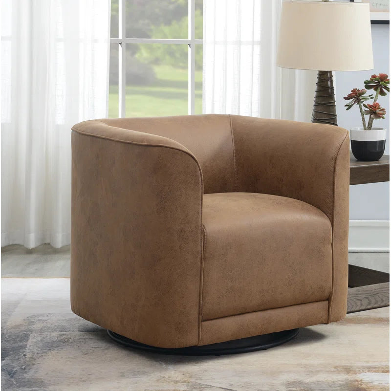 Gira™ | Sillón Barril Moderno Tapizado – Comodidad con Giro 360°