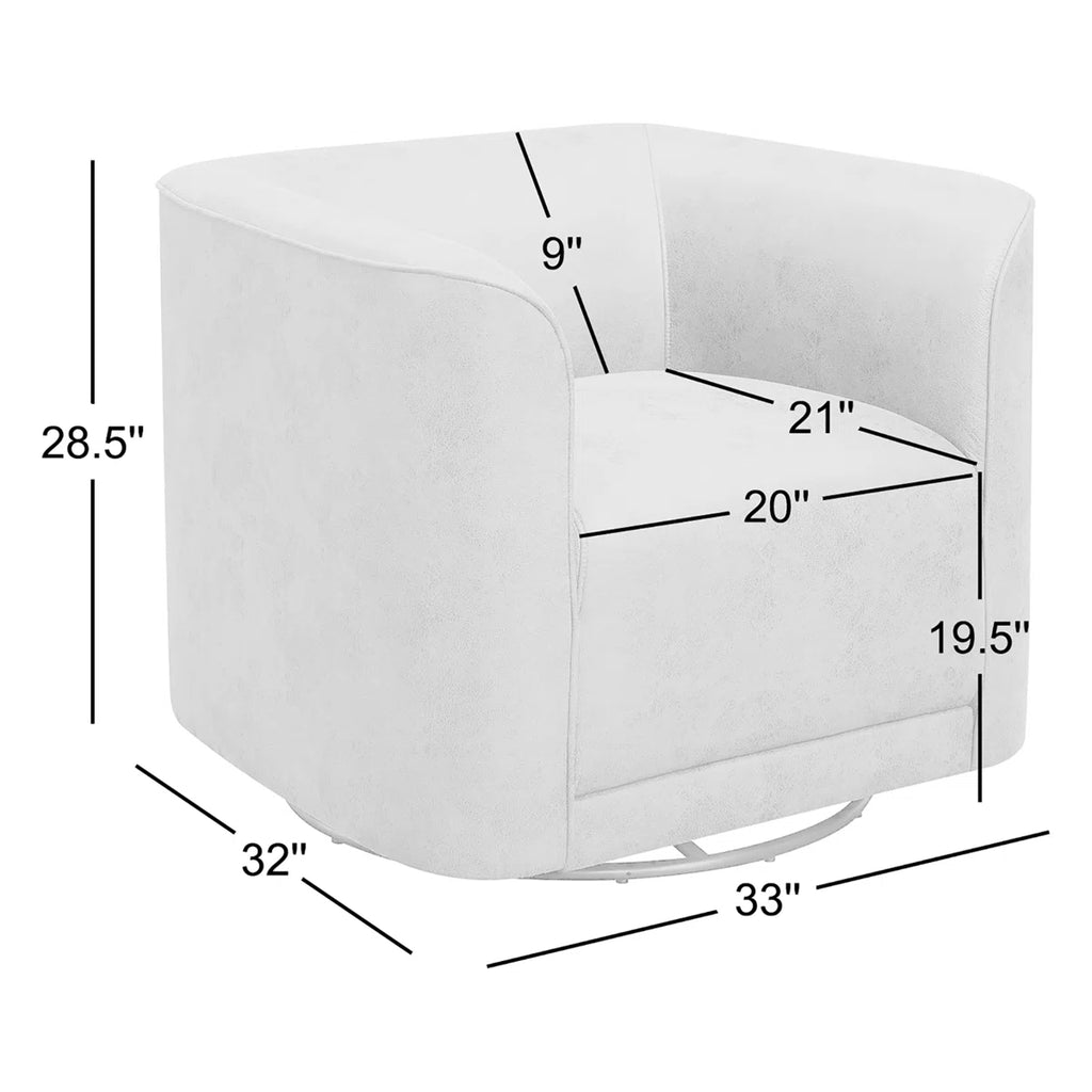 Gira™ | Sillón Barril Moderno Tapizado – Comodidad con Giro 360°