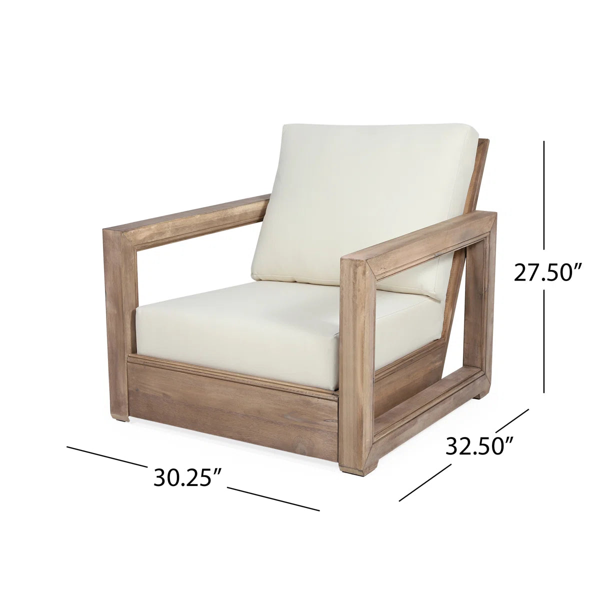 Mullira™ | Sillas Lounge de Acacia – Juego de 2