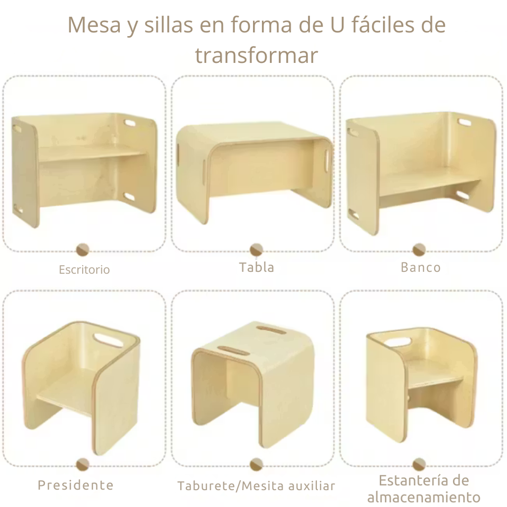 Fresco™ | Escritorio infantil para el hogar con silla