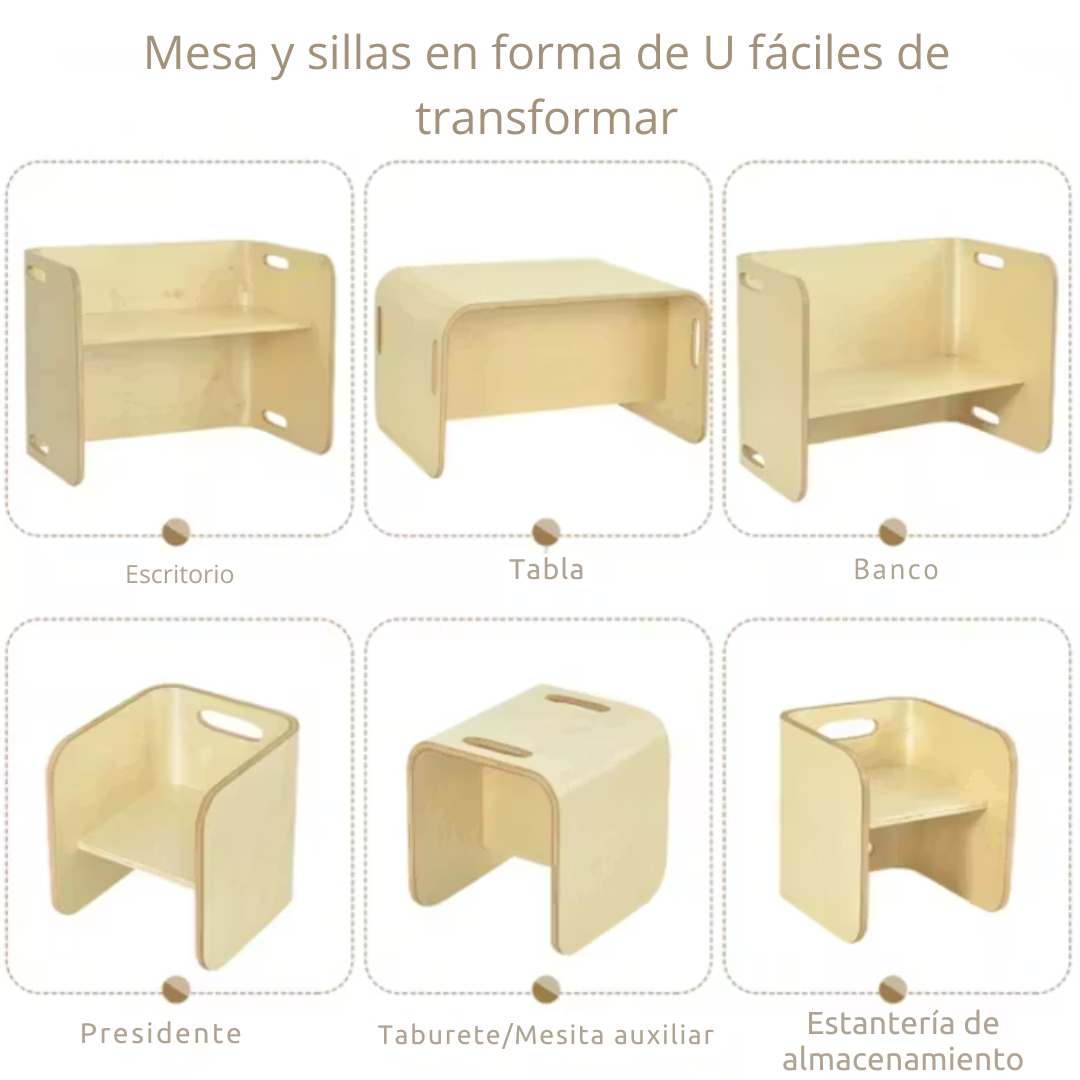 Fresco™ | Escritorio infantil para el hogar con silla