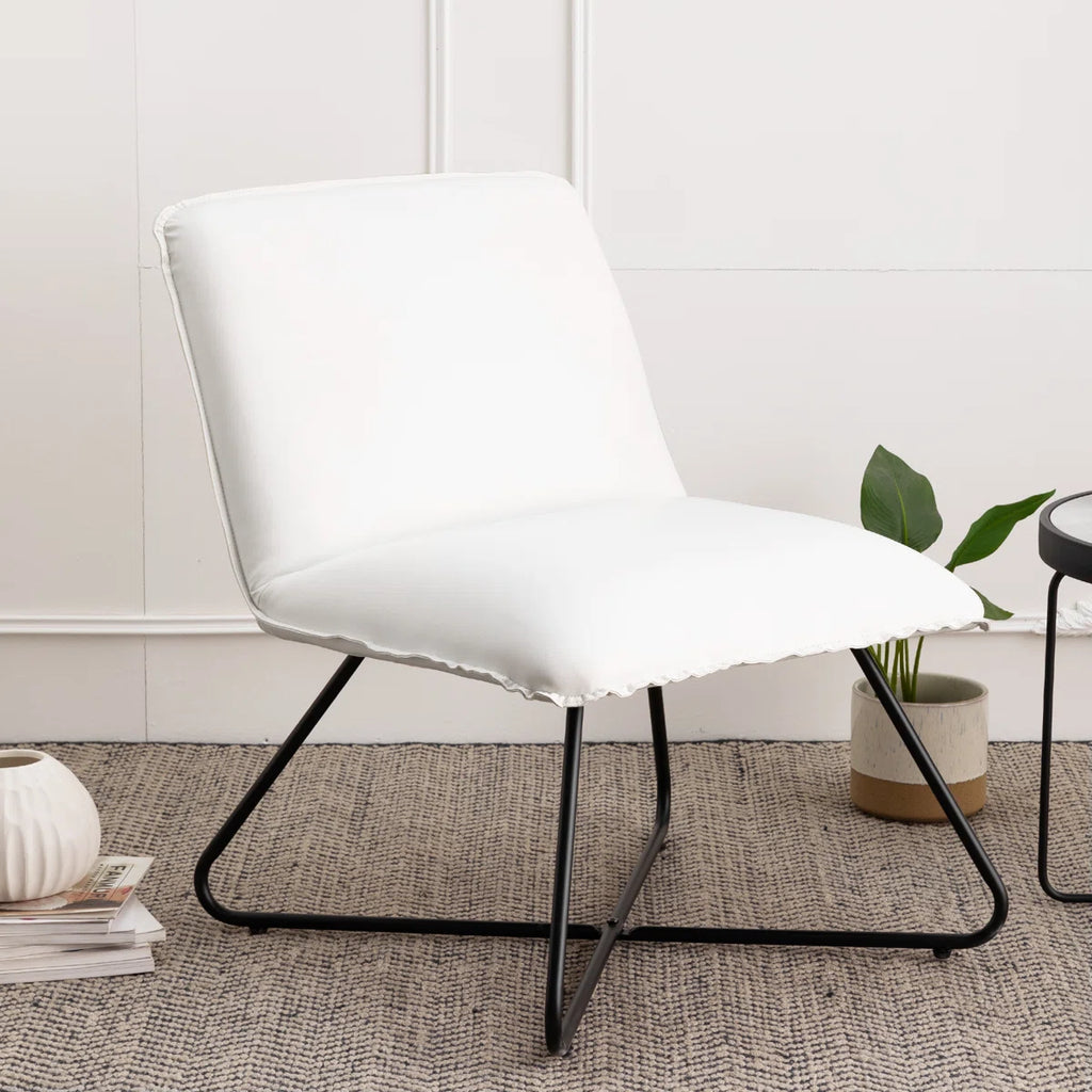 Lirio™ | Sillón decorativo de cuero sintético