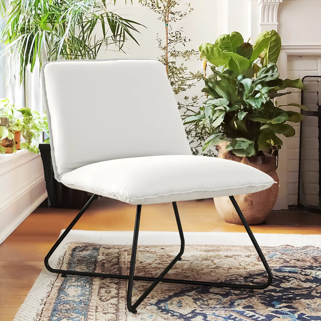 Lirio™ | Sillón decorativo de cuero sintético