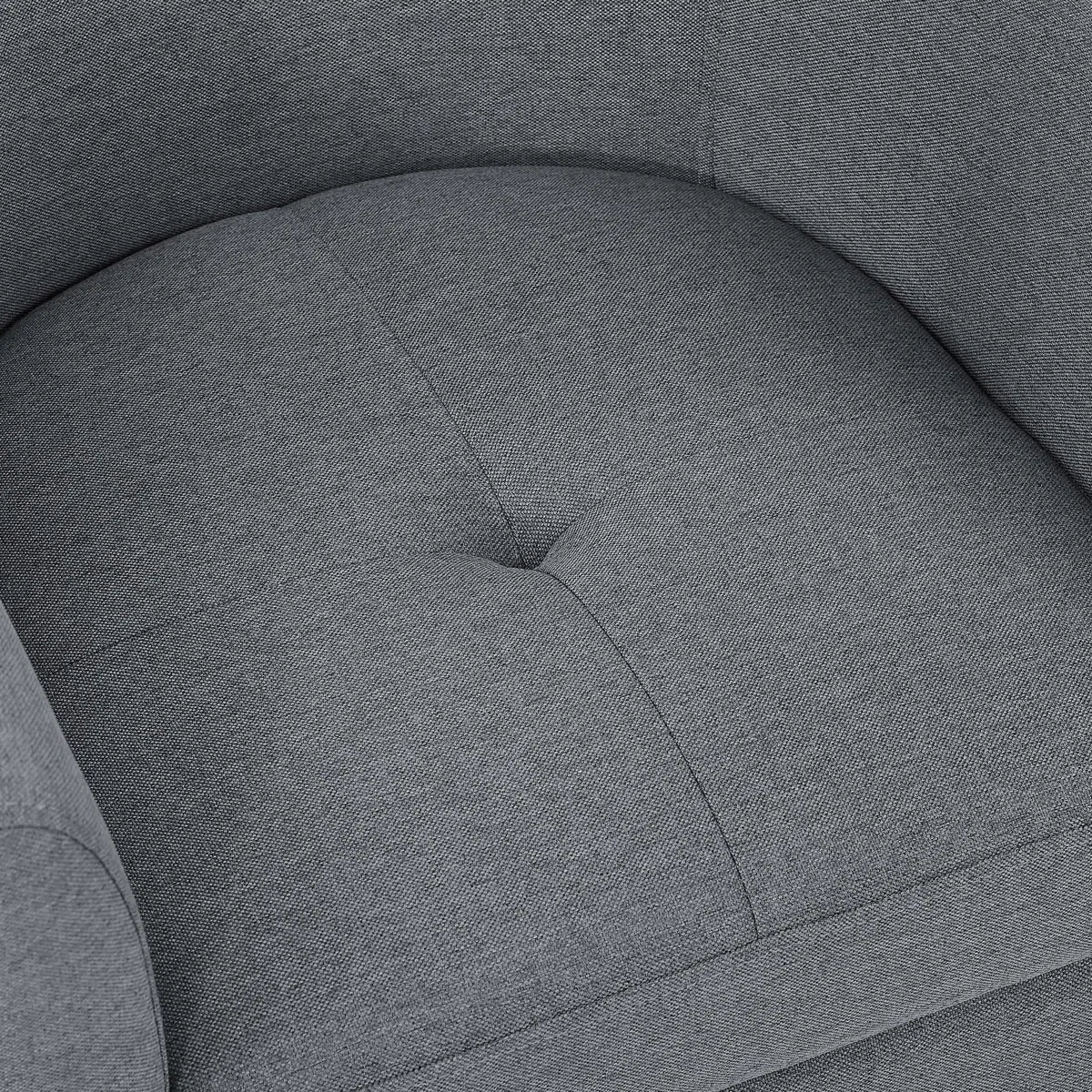 Ocaso™ | Sillón barril tapizado con otomano