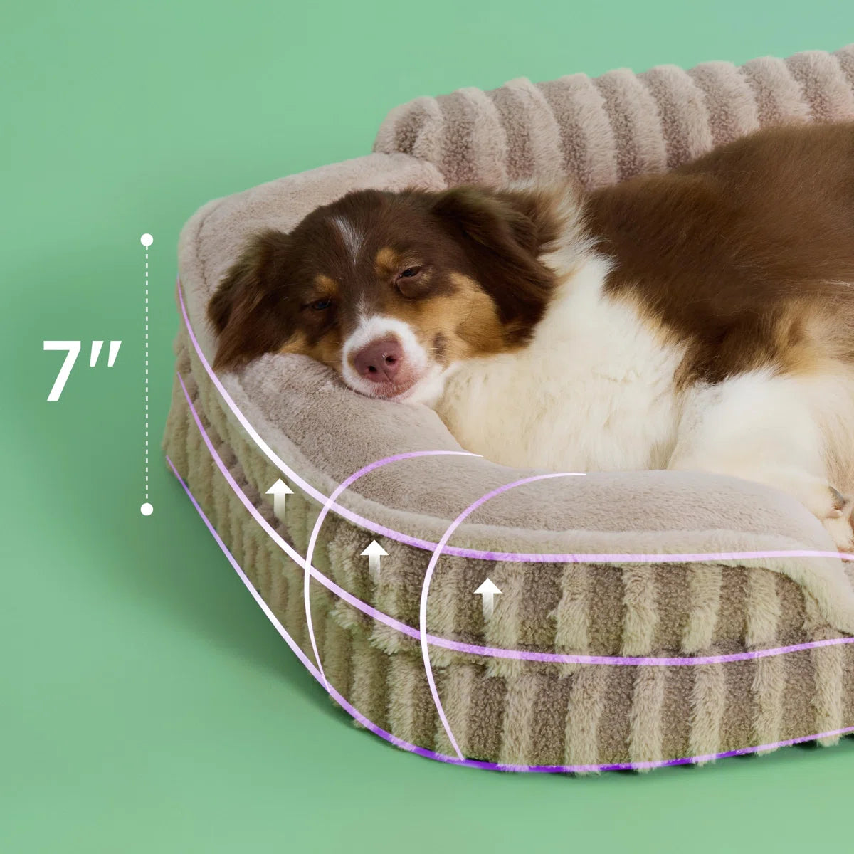 Solito™ | Cama ortopédica impermeable y lavable para mascotas con laterales