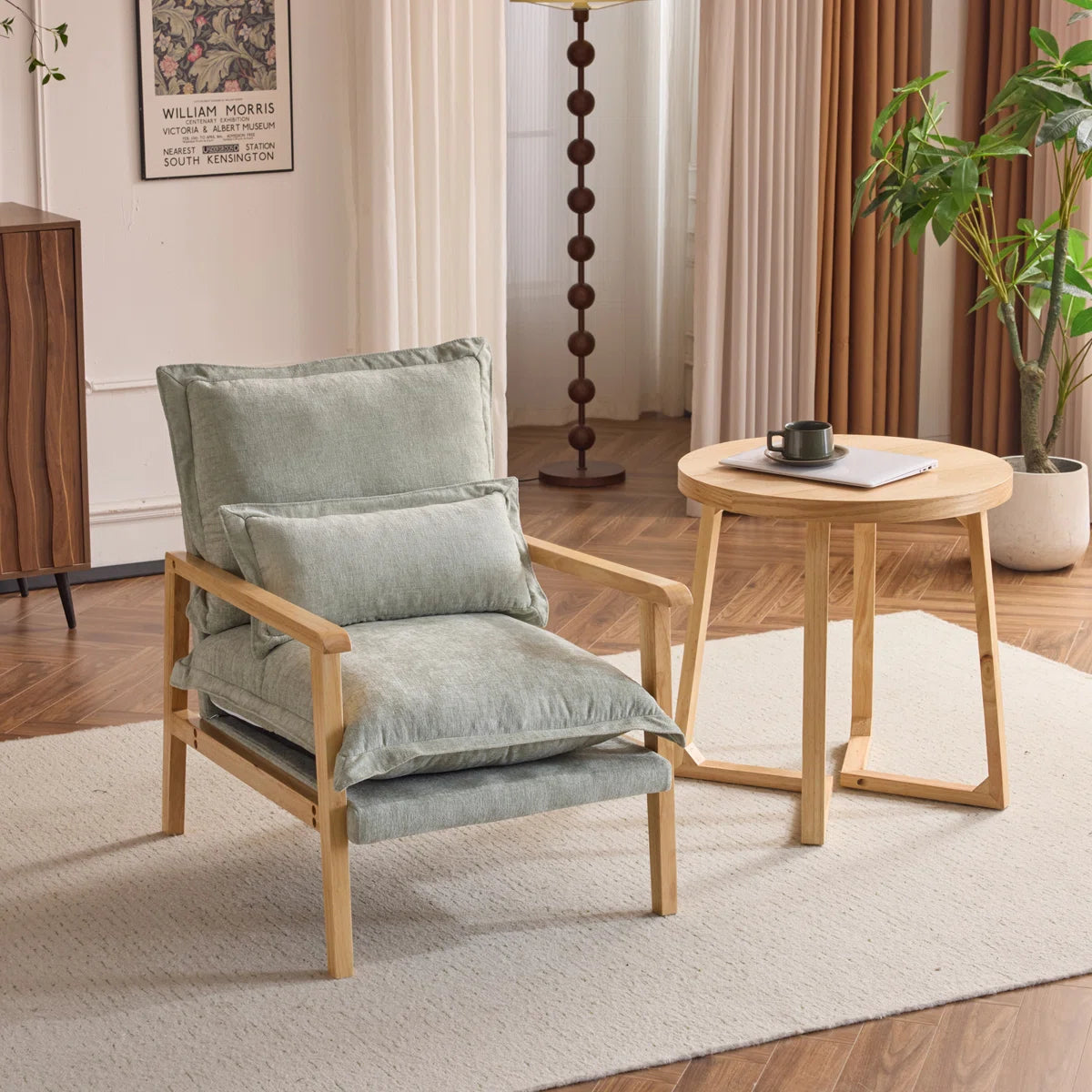 Duna™ | Sillón de chenilla Masson con cojín