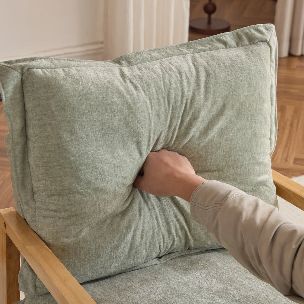 Duna™ | Sillón de chenilla Masson con cojín