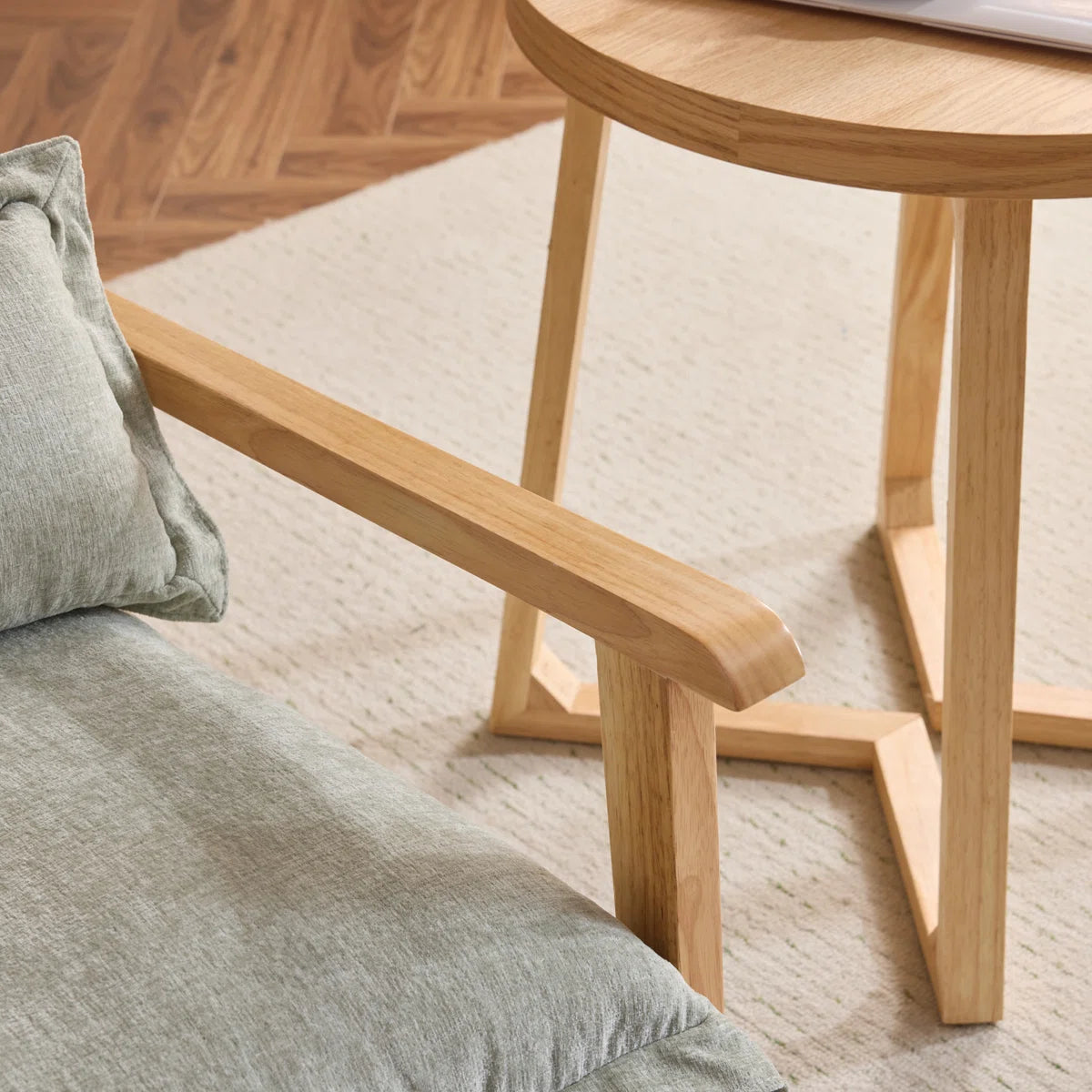 Duna™ | Sillón de chenilla Masson con cojín