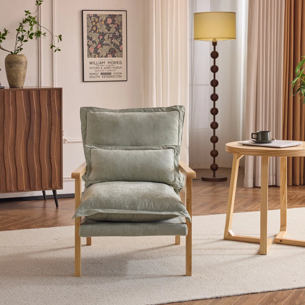 Duna™ | Sillón de chenilla Masson con cojín