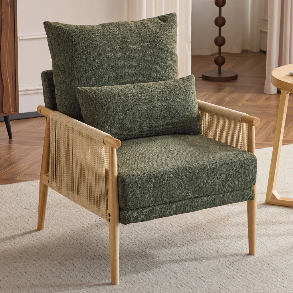 Zafiro™ | Sillón de chenilla con cojín