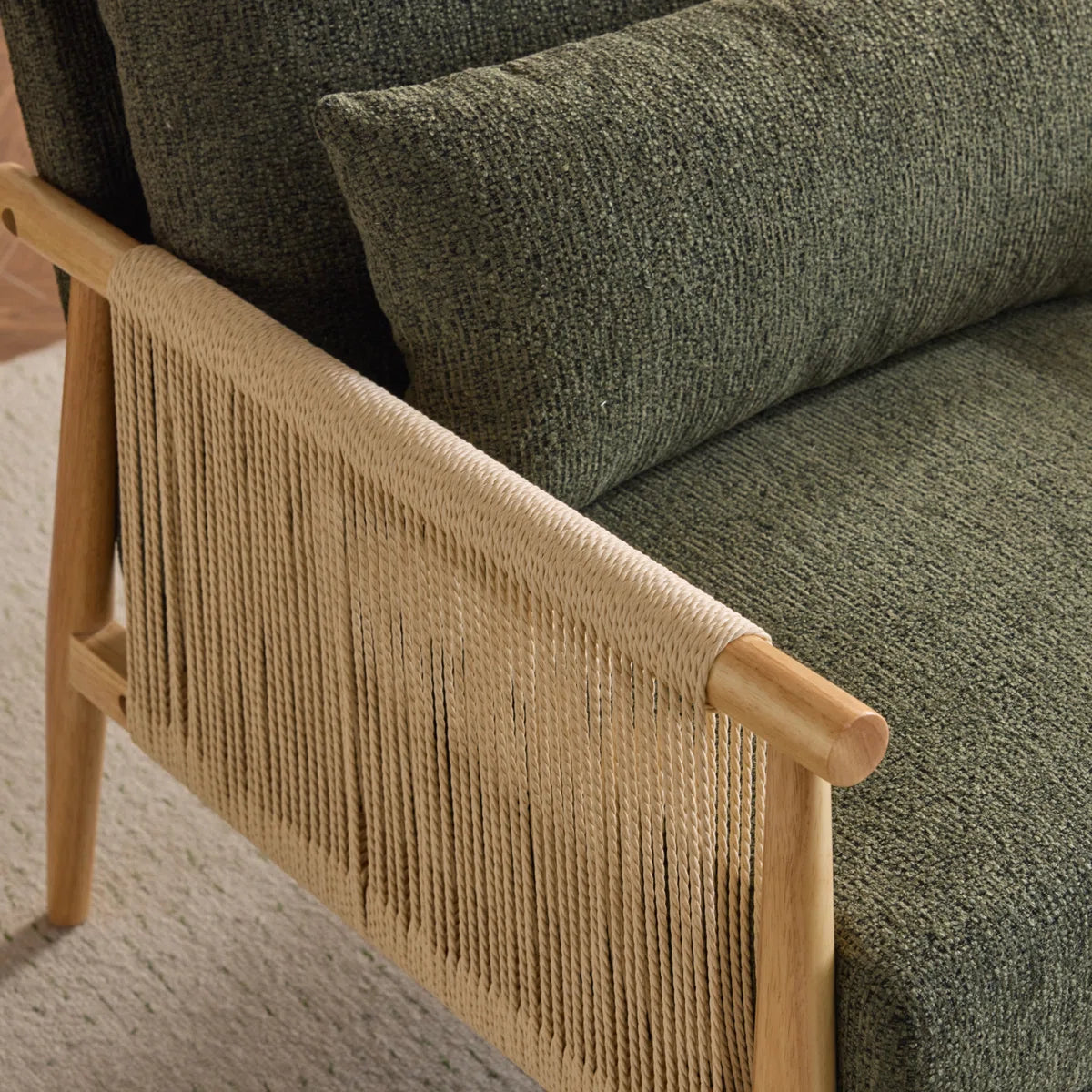 Zafiro™ | Sillón de chenilla con cojín